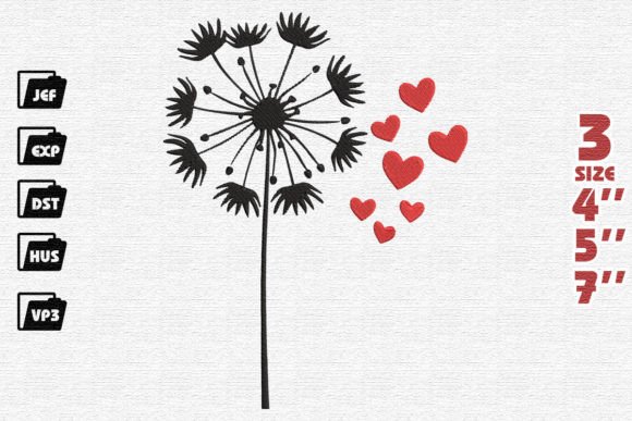 Dandelion with Hearts Embroidery: A Designerβs Review
