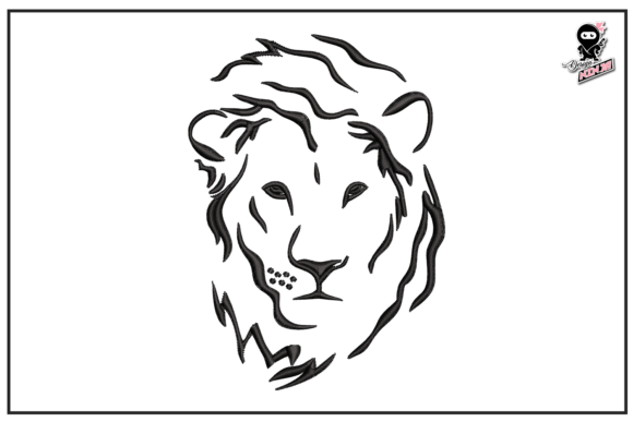 Lion Portrait Embroidery: A Designerβs Review
