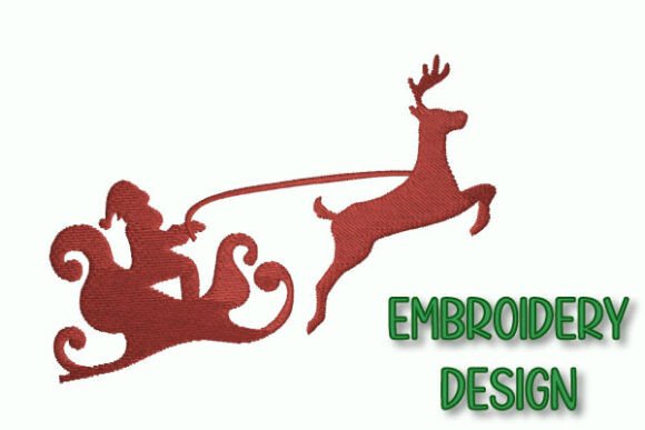 Review: Christmas Sleigh Silhouette Embroidery for Craft Fairs