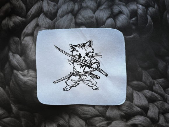 Review: Little Samurai Cat Machine Embroidery