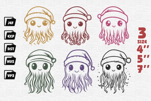 Review: Set of 6 Cute Jellyfish Embroidery for Holiday Sales