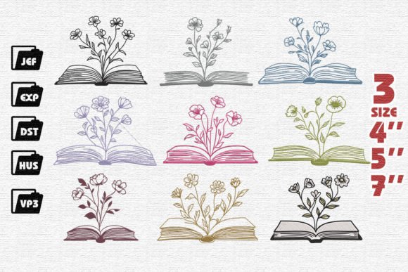 Review: Set of 9 Book Flowers Embroidery for Makers