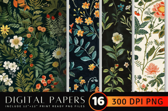 Reviewing Botanical Embroidery Digital Paper for Boutique Sweatshirts