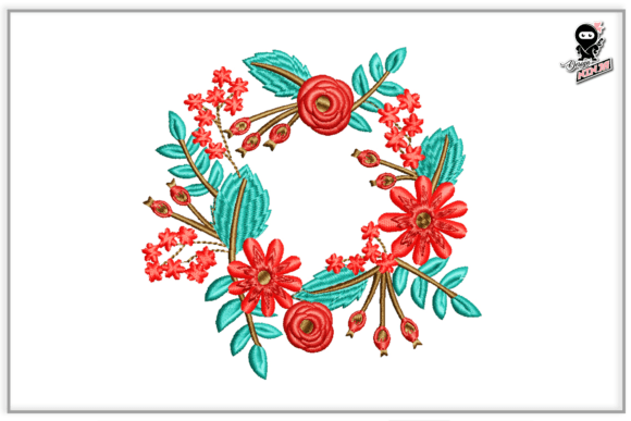 Reviewing Floral Wreath Embroidery, Spring Frame for Holiday Sales