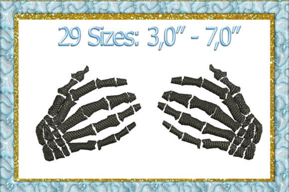 Reviewing the Skeleton Hand Embroidery Design